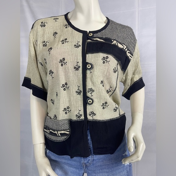 Vintage Spencer Alex Embroidered Blouse - Picture 2 of 5